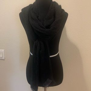 Armani Exchange black sweater scarf for women